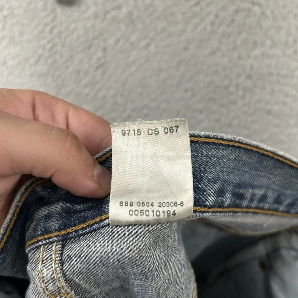 Vintage Levis Jeans Mens 36x34 Blue Denim 501 Straight Leg Button Fly American